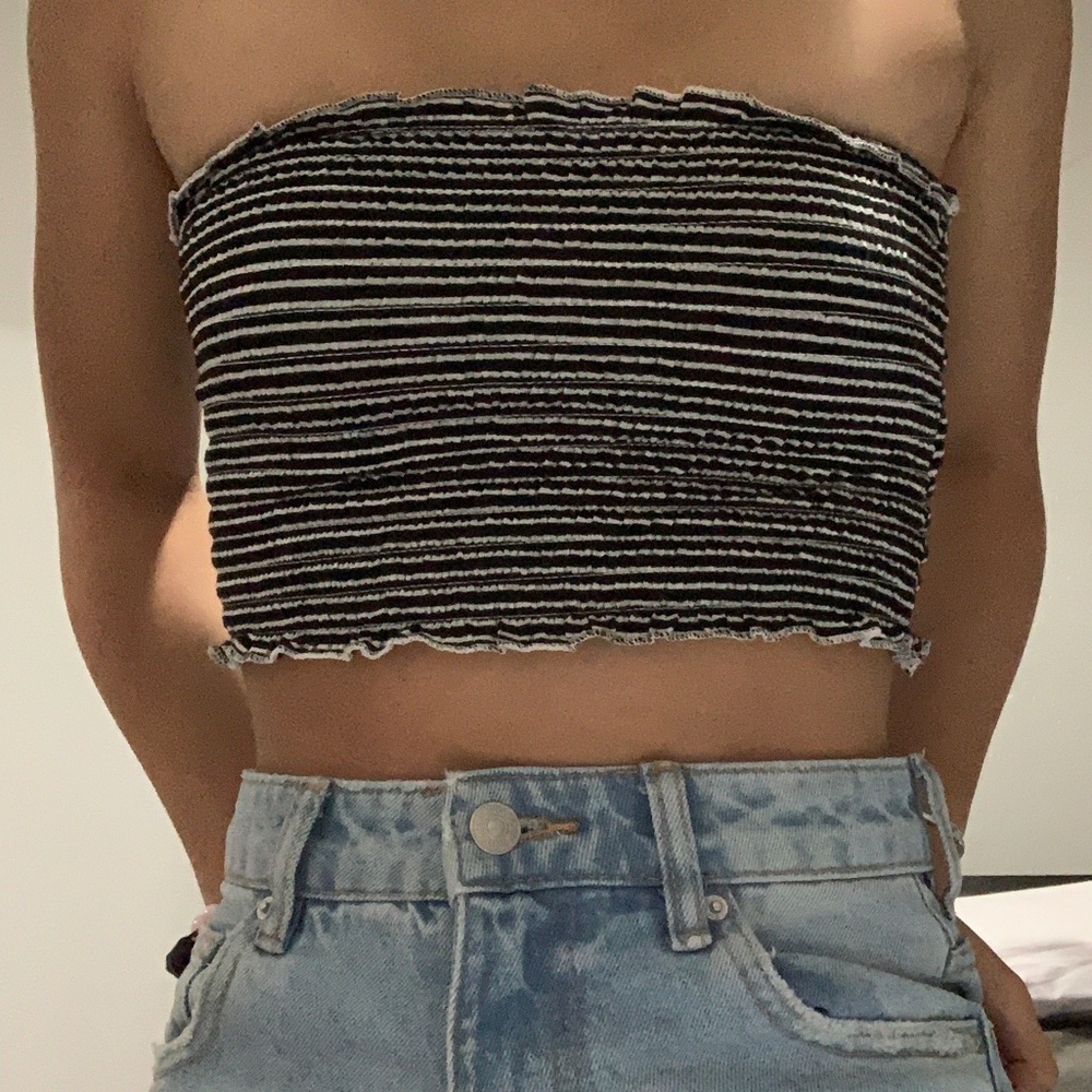 Stripe tube top